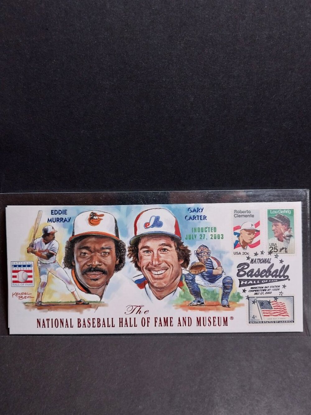 Eddie Murray Gary Carter First Day Cover 2003 Baseball Hall of Fame Induction